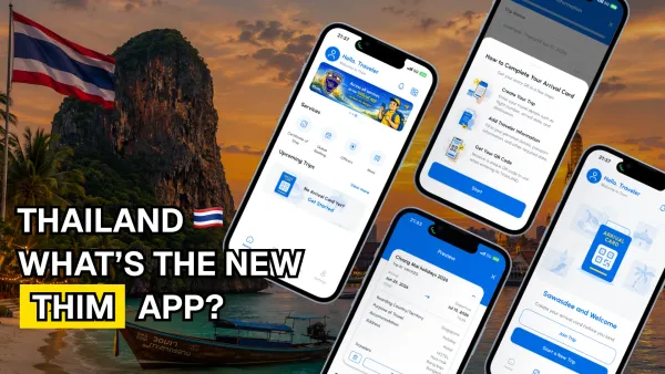 ภาพแสดงแอปพลิเคชัน THIM ใหม่จากประเทศไทยบน iPhone