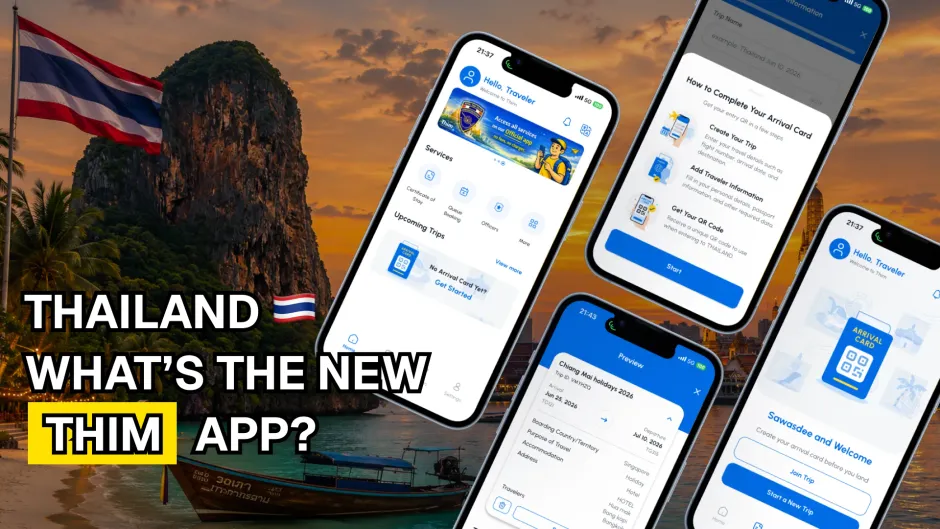 ภาพแสดงแอปพลิเคชัน THIM ใหม่จากประเทศไทยบน iPhone