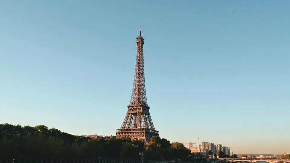 A photo of the Eiffel Tower, in Paris, France.