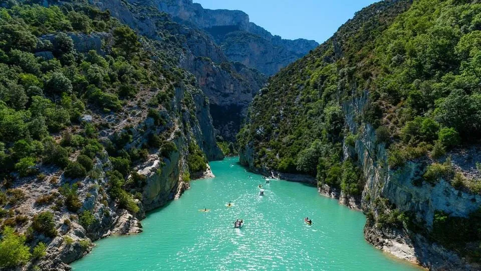 A photo of the Verdon Gorge in France.