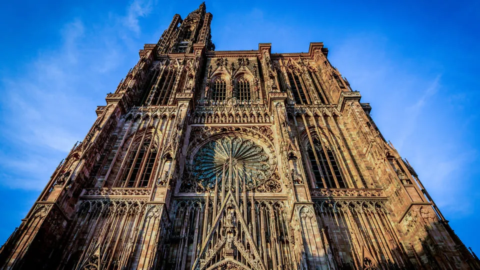 A photo of the Strasbourg Cathedral.