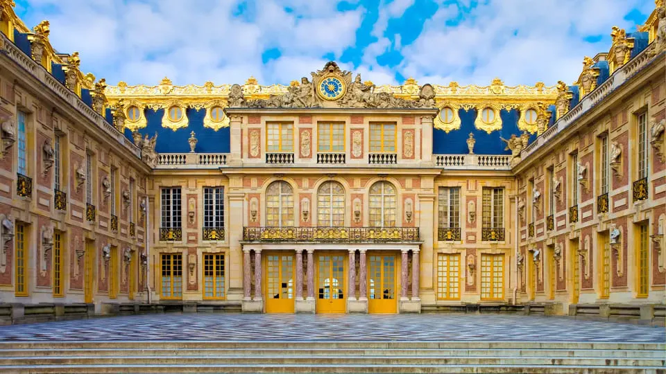 A photo of the Versailles Palace, in France.